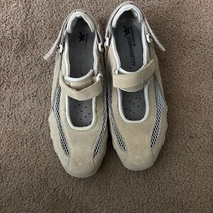 Mephisto Allrounder Nitro Beige Athletic Mary Jane Sneakers Summer Hike Size 7.5